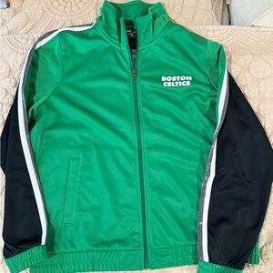 Boston Celtics Green and Black Womens Large Jacket
